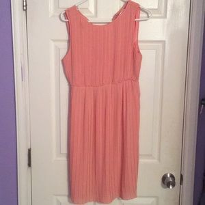 Salmon pink dress